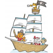 Pirate Ship Wall Stickers