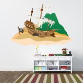 Pirate Ship Wall Stickers