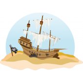 Pirate Ship Wall Stickers