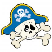 Pirate Skull Wall Stickers