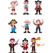 pirates Set Wall Stickers