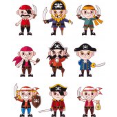 pirates Set Wall Stickers