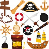 pirates Set Wall Stickers