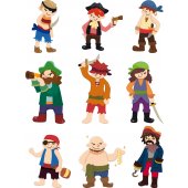 pirates Set Wall Stickers