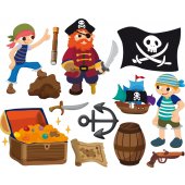 pirates Set Wall Stickers