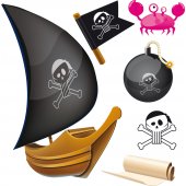 pirates Set Wall Stickers