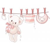 Pooh Clothing Wall Stickers