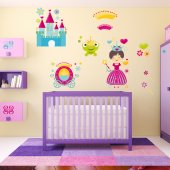 Princess Accessories Wall Stickers