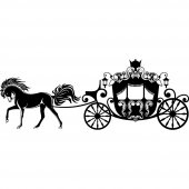 Princess carriage Wall Stickers