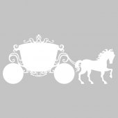 Princess carriage - Whiteboard Wall Stickers