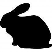 Rabbit - Chalkboard / Blackboard Wall Stickers