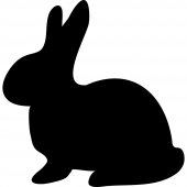 Rabbit - Chalkboard / Blackboard Wall Stickers