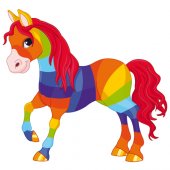 Rainbow Horse Wall Stickers