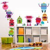 Robot Set Wall Stickers