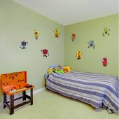 Robot Set Wall Stickers