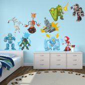 Robot Set Wall Stickers