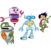 Robot Set Wall Stickers