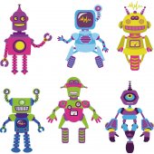 Robot Set Wall Stickers