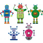 Robot Set Wall Stickers