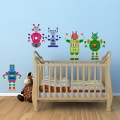 Robot Set Wall Stickers