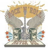 Rock'n'roll Wall Stickers