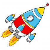 Rocket Wall Stickers