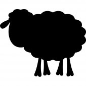 Sheep - Chalkboard / Blackboard Wall Stickers