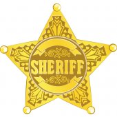 Sheriff Star Wall Stickers