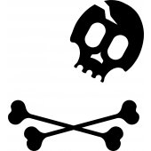 Skull - Decal Sticker for Ipad 2