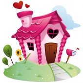 Small House Wall Stickers