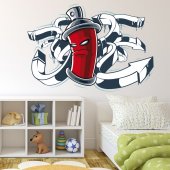 Spray Paint Wall Stickers