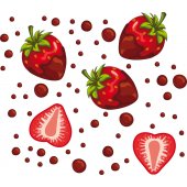 Strawberries Set Wall Stickers