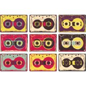 Tape Cassette Set Wall Stickers