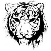Tiger head Wall Stickers