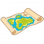 Treasure Map Wall Stickers