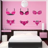 Underwear Set Wall Stickers