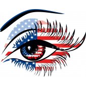 Usa Eye Wall Stickers