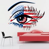 Usa Eye Wall Stickers