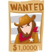 Wanted Wall Stickers