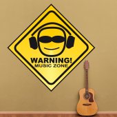 Warning Music Wall Stickers
