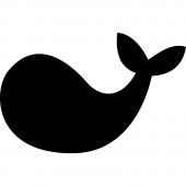 Whale - Chalkboard / Blackboard Wall Stickers