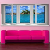 Window illusion Wall Stickers