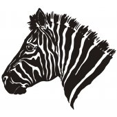 Zebra head Wall Stickers